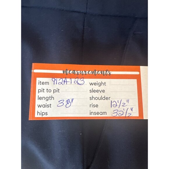 Talbots Womens Windsor Size 14 Pants Dark Navy Polyester Blend - Picture 11 of 14